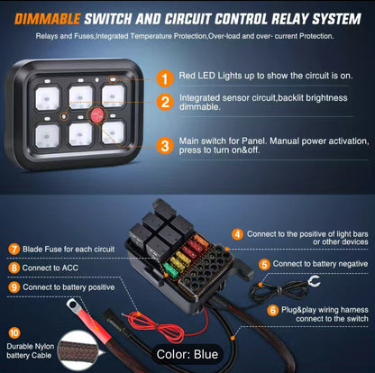 6 Gang Switch Box Panel